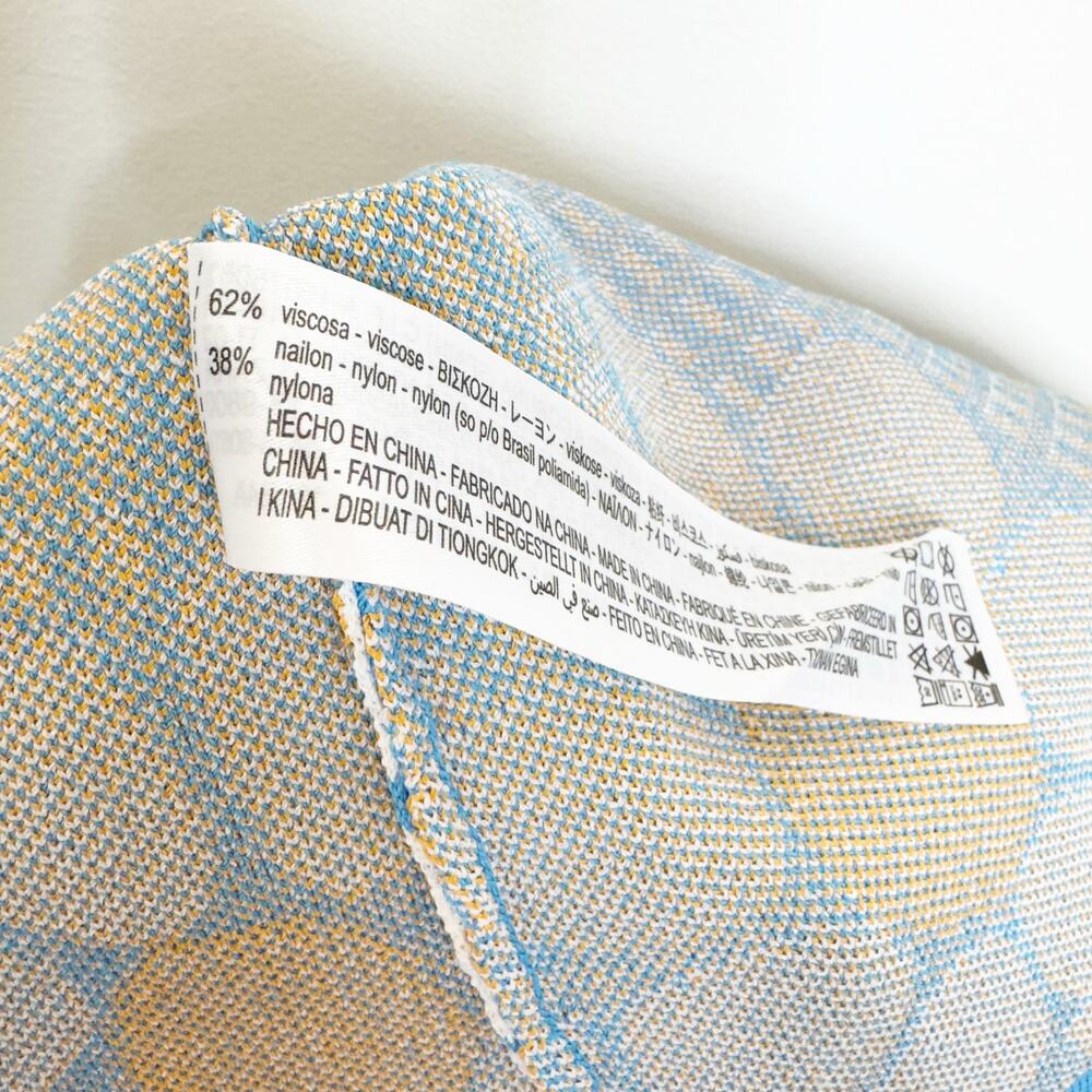 Zara Blue Jacquard Daisy Mini Dress S - Picture 5 of 8